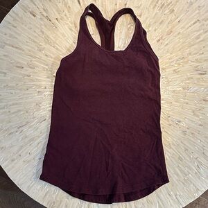lululemon athletica Women's Racerback Tank Top in Burgundy